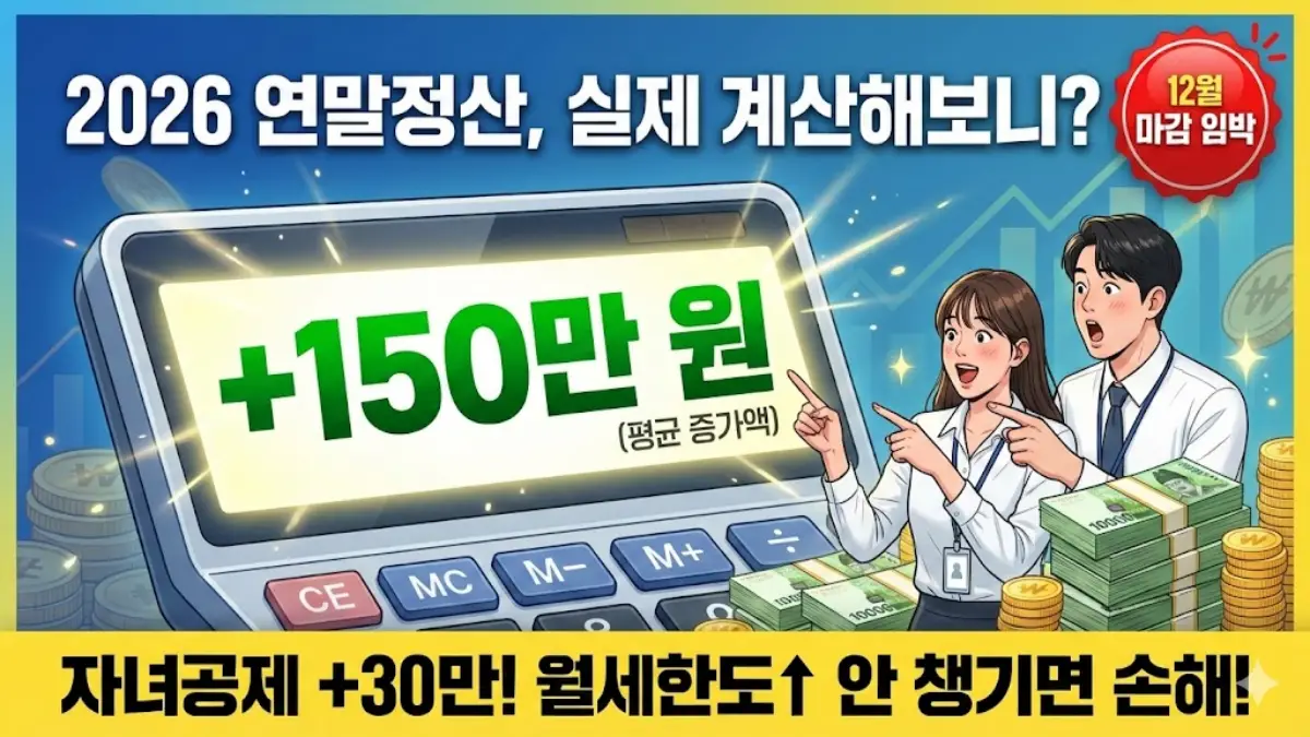 2026 연말정산 환급금 계산