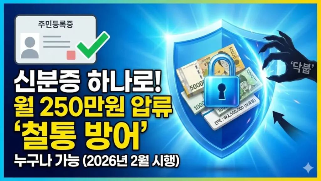 생계비통장 개설조