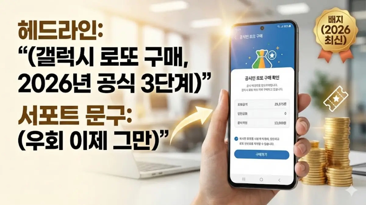 갤럭시 로또 모바일 구매