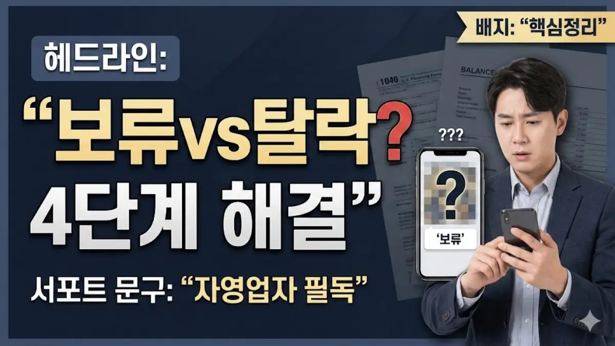 경영안정바우처 보류