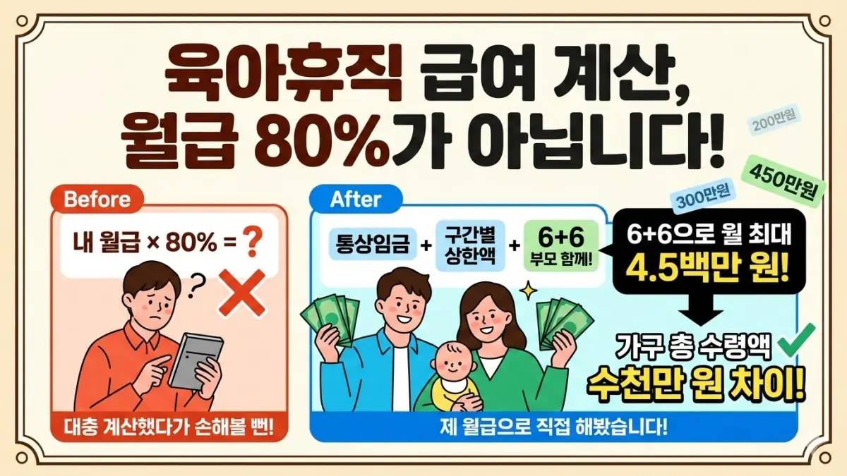 육아휴직 급여 계산