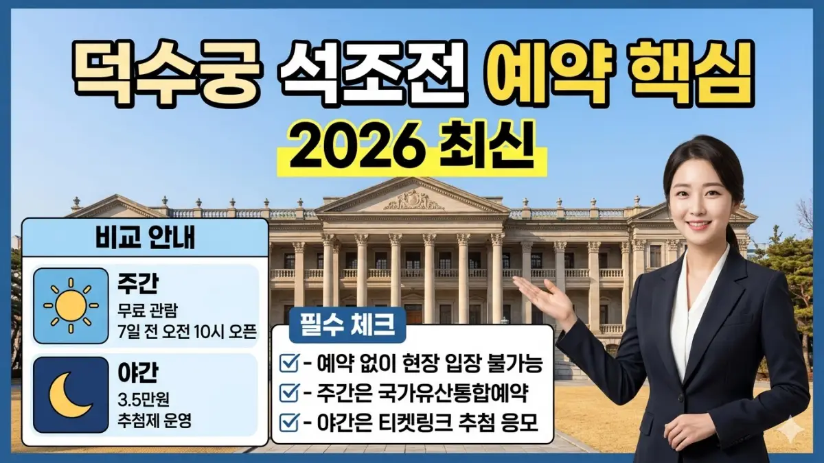 덕수궁 밤의 석조전 예약