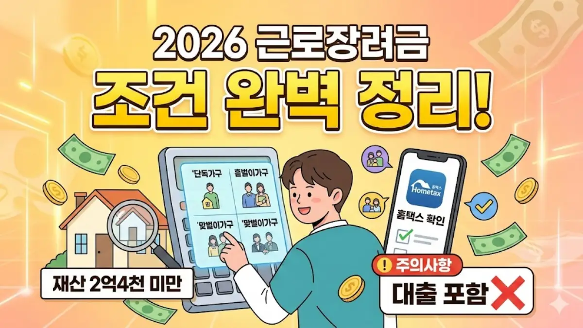 근로장려금 조건