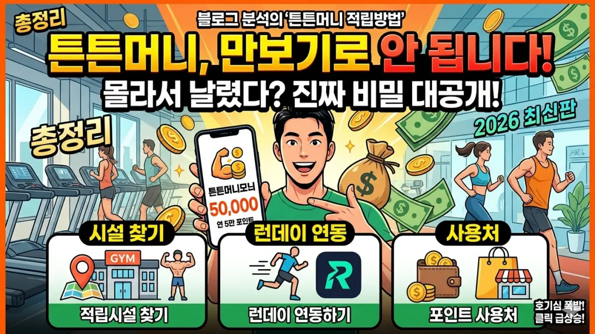 튼튼머니 적립방법