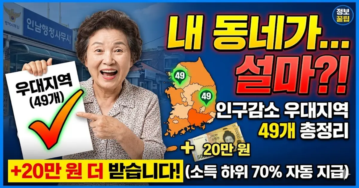 인구감소 우대지역