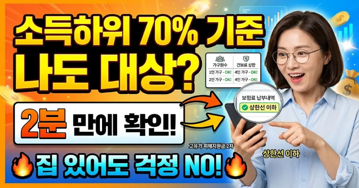 소득하위 70% 뜻
