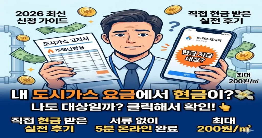 도시가스 절약 캐시백