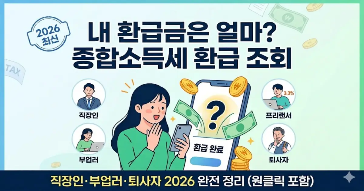 종합소득세 환급 조회