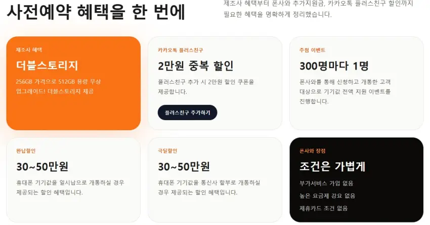폰사와 갤럭시 폴드8 사전예약