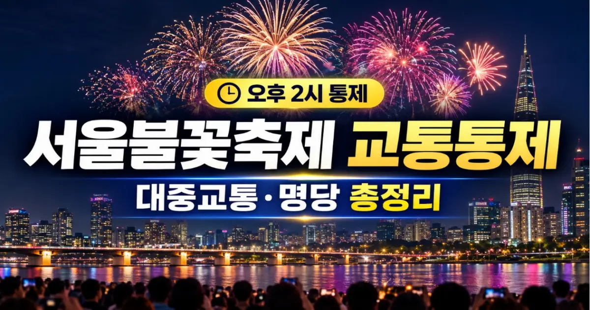 서울세계불꽃축제 교통통제