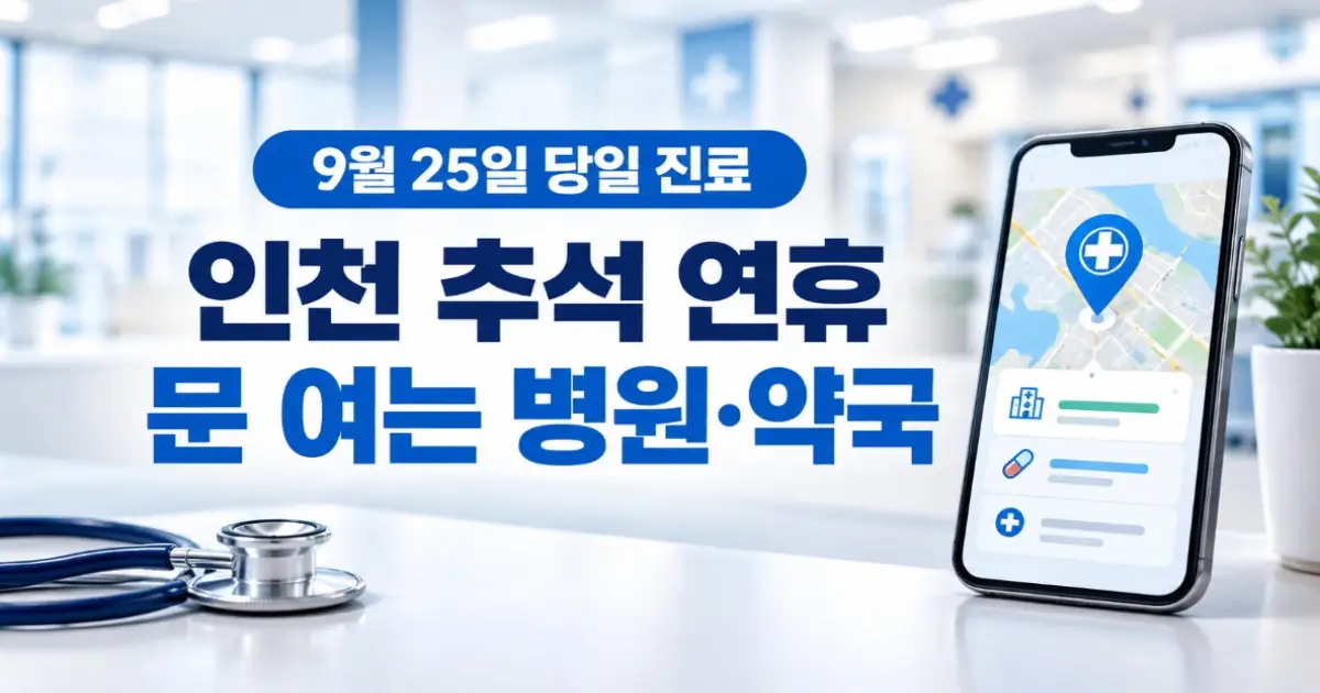 인천 추석 문 여는 병원
