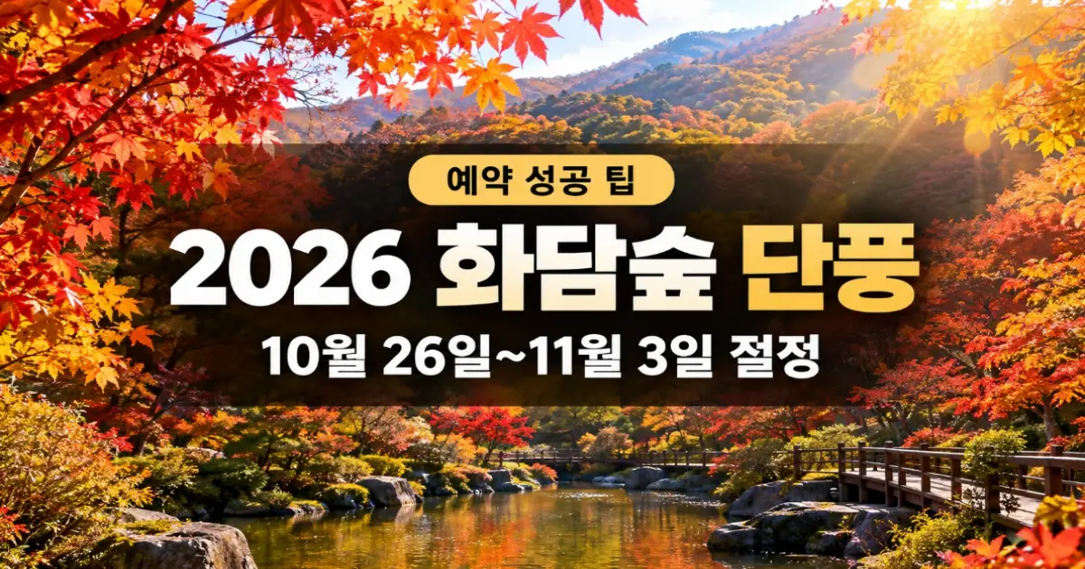 화담숲 단풍 절정