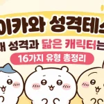 치이카와 성격 테스트 무료 링크 2곳 비교·MBTI 결과·캐릭터 확인법 총정리