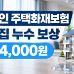 2026 주택화재보험 추천, 임대인 누수 경험으로 본 가입요령·가격